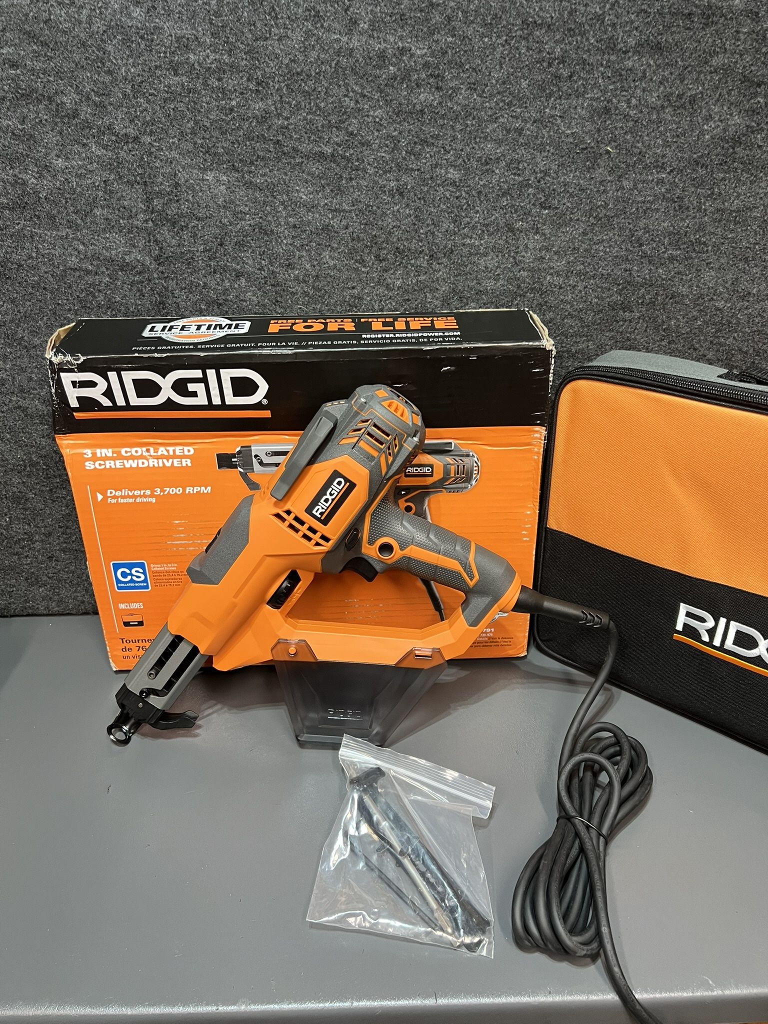 RIDGID 3 in. Drywall and Deck Collated Screwdriver