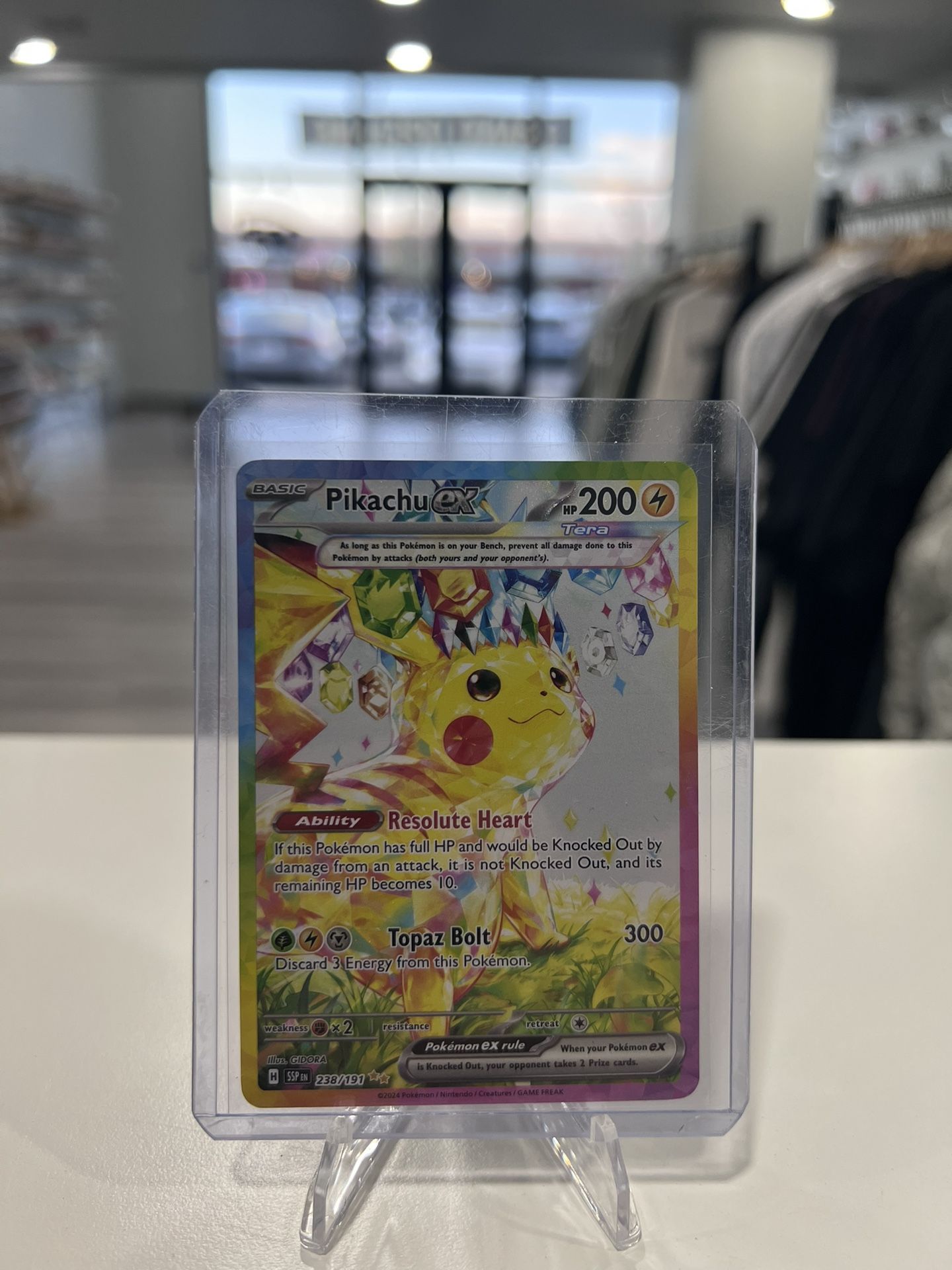 Pokemon Pikachu ex #238 Surging Sparks