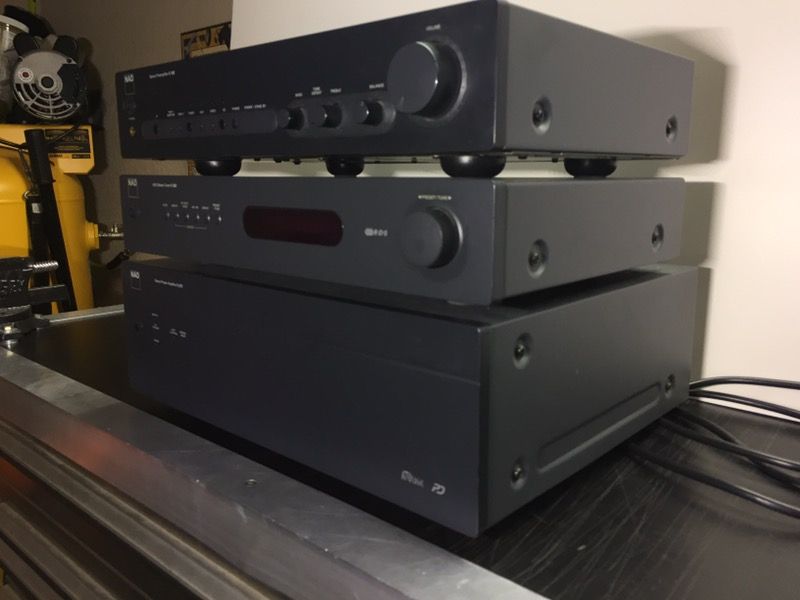 NAD C272 150 Watt 2 Channels Stereo Power Amplifier. NAD C422 RDS Stereo Tuner and NAD C162 Stereo Preamplifier. Will include a set of Monster cables