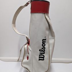 Vintage Wilson Faux Leather Golf Bag