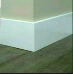 🎈‼️‼️‼️ 🎈 1x6 Pine WOOD Rodapie Madera  Canto Recto baseboard Straight Edge South Beach Wood  Primed white 5 1/4 Also Available In MDF