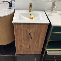 24” Bathroom Vanity Cabinet Porcelain Top Ready For Pick Up 