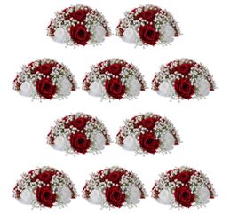 NUPTIO Babys Breath Artificial Flowers: 10 Pcs 8.6 inch