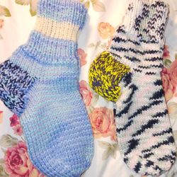 Warm handmade socks.  