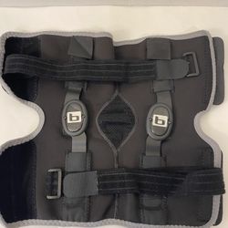 Bledsoe Agile Hinged Crossover Short Knee Brace Neoprene Front Closure Medium