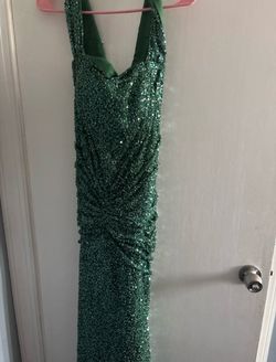 Sparkly green dress