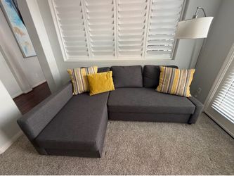 IKEA FRIHETEN Sleeper 3 seat w/storage in Dark Gray