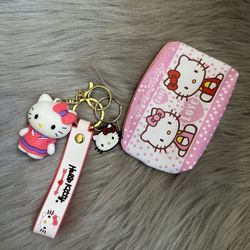 Hello Kitty Keychain With Coins Purse 