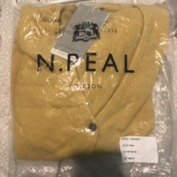 NWT N.Peal 100% Cashmere Cardigan 
