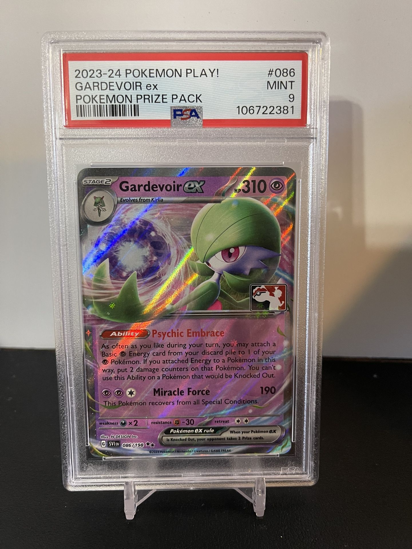 Gardevoir EX Prize Pack Stamp PSA 9 Pokemon Scarlet & Violet