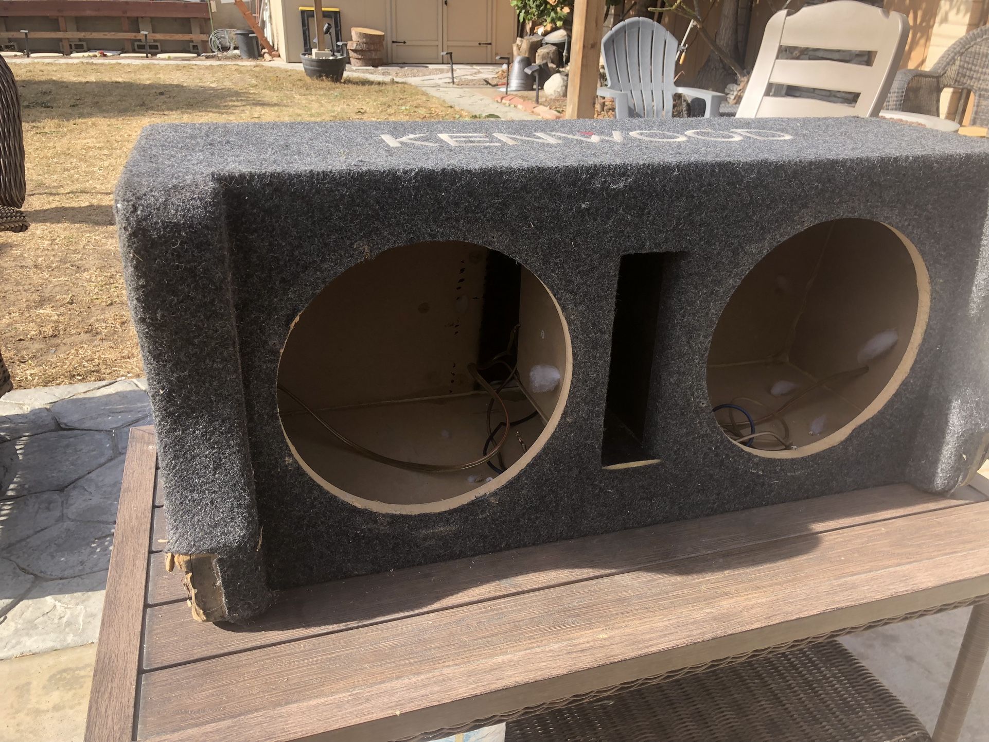 Kenwood 2 12 Inch Subwoofer Box