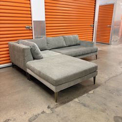 West Elm 94” Andes 3-Pc Ottoman Sectional Sofa Couch | FREE DELIVERY | NYC 🚛