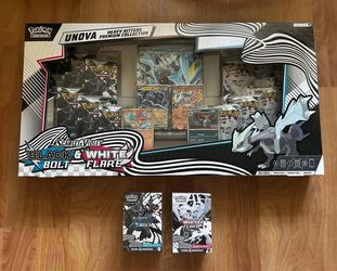 For Trade: Unova Heavy Hitters & Black Bolt White Flare Booster Bundles