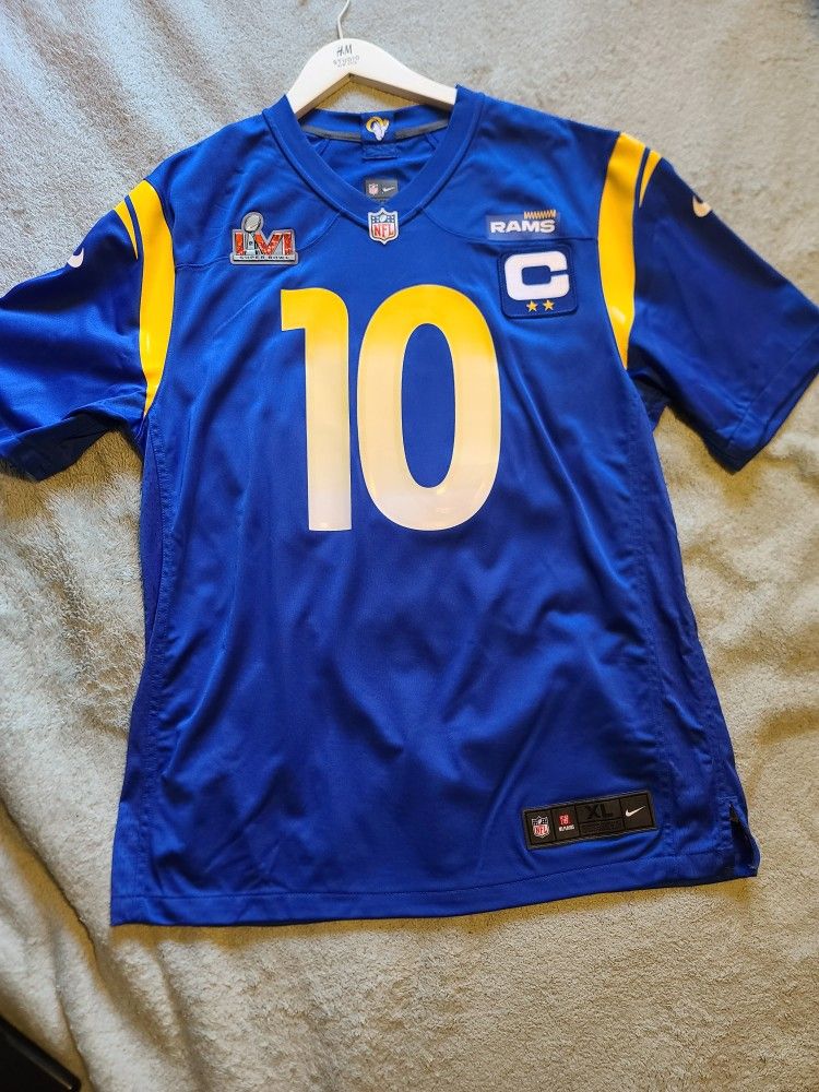 BRAND NEW NEVER USED/WORN NIKE LA RAMS COOPER KUPP AND ROBERT WOODS JERSEYS