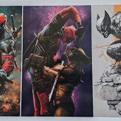 Deadpool Wolverine Vinyl Decal Mural, Poster, Print Or Static Cling