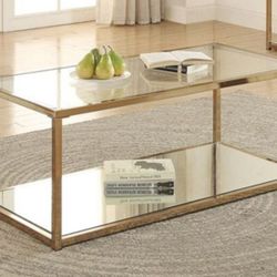 Gold Mirrored Coffee Table 