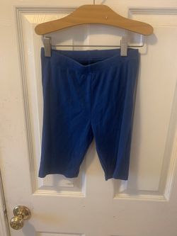 Cat & Jack Girls Blue Ribbed Capri Leggings – Size L (10/12)