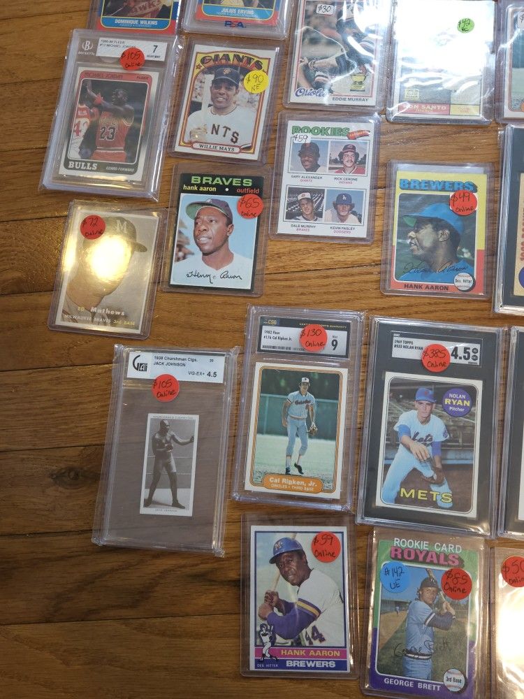 Vintage Sports cards for sale !! Baseball Cards !