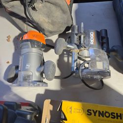 Rigid plunge router set