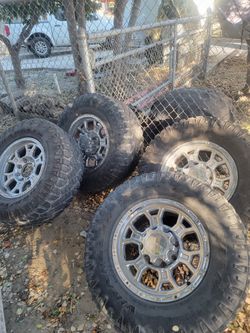 One Of The Tires And Rim Is Broken