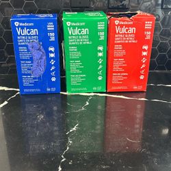 Vulcan Nitrile Powder Free Gloves (each Box) Sizes L XL M