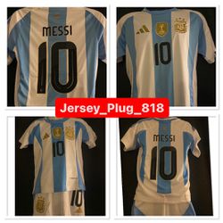 Adidas Adult Argentina Lionel Messi #10 2024 Home Jersey Copa America 2024