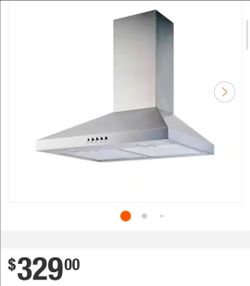 BRAND NEW IN BOX WALL MOUNT RANGE HOOD