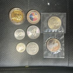 7 Ounces Of Silver Variety, Different Coins, All Individually $400 Priced