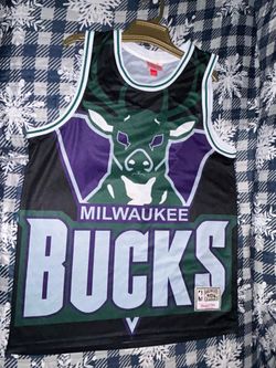 Mitchell & Ness Hardwood Classics NBA Milwaukee Bucks Jersey XXL Black Green