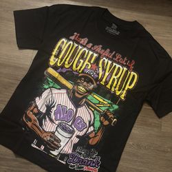 awful lot of cough syrup baseball tee