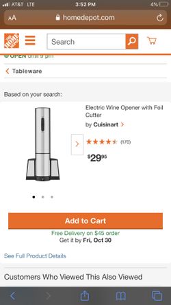 Cuisinart wine opener electric