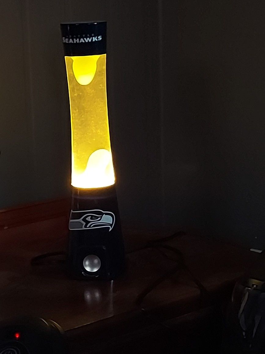 Seattle Seahawks Magma Lamp with Bluetooth Speaker