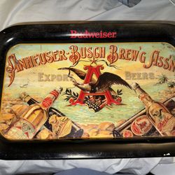 1987 Anheuser-Busch Budweiser Metal Tray