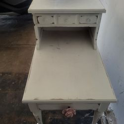 Pink Rose End Table
