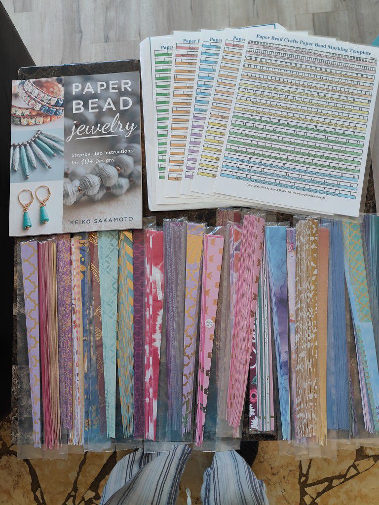 Brand New Bead making Paper, Templates And Book