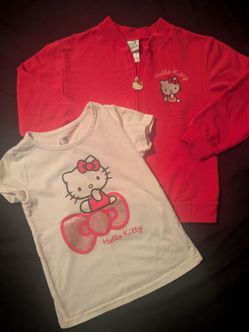 Girls size 6X Sanrio Hello Kitty shirt and sweater