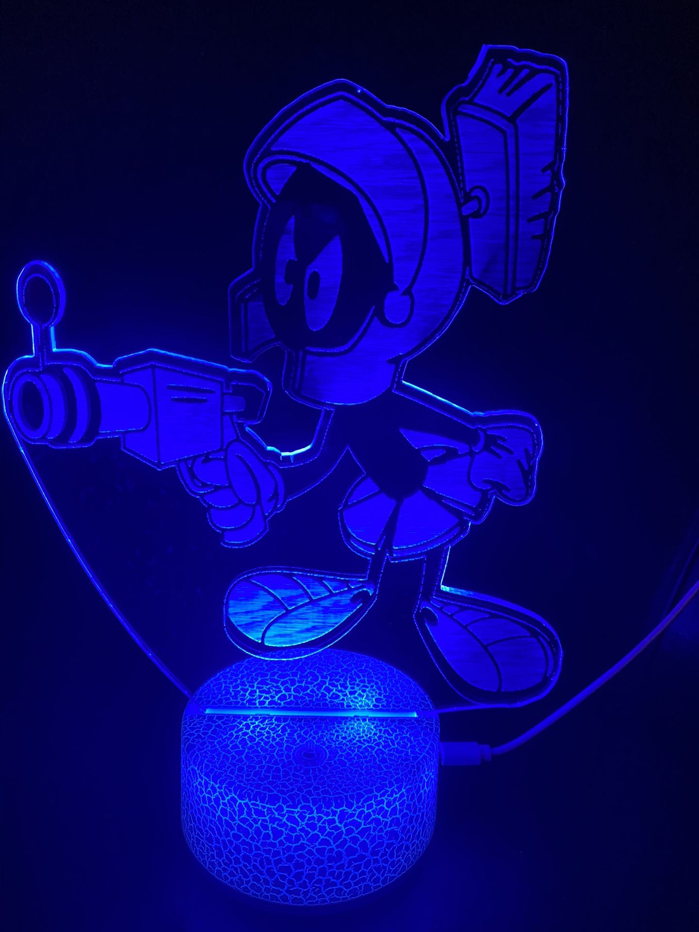 Beautiful Marvin The Martian 3d Lamp