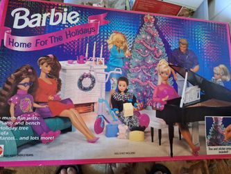 1994 Vintage Mattel "Barbie Home For The Holidays" Playset