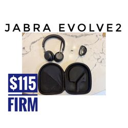 Jabra evolve 2 ** No Box , With Hard She’ll Case **