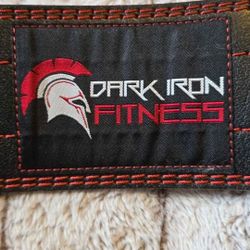 Dark Iron Fitness Padded Leather Weight Lifting Belt