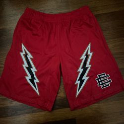 Red and Black Thunder EE Eric Emanuel Shorts