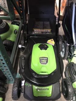 Greenworks 40 Volt 21” Lawn Mower Kit