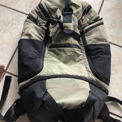 Military Green / black Lululemon Vintage Backpack 