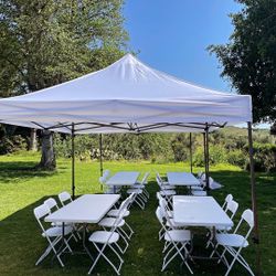 Tables, Chairs, Canopies