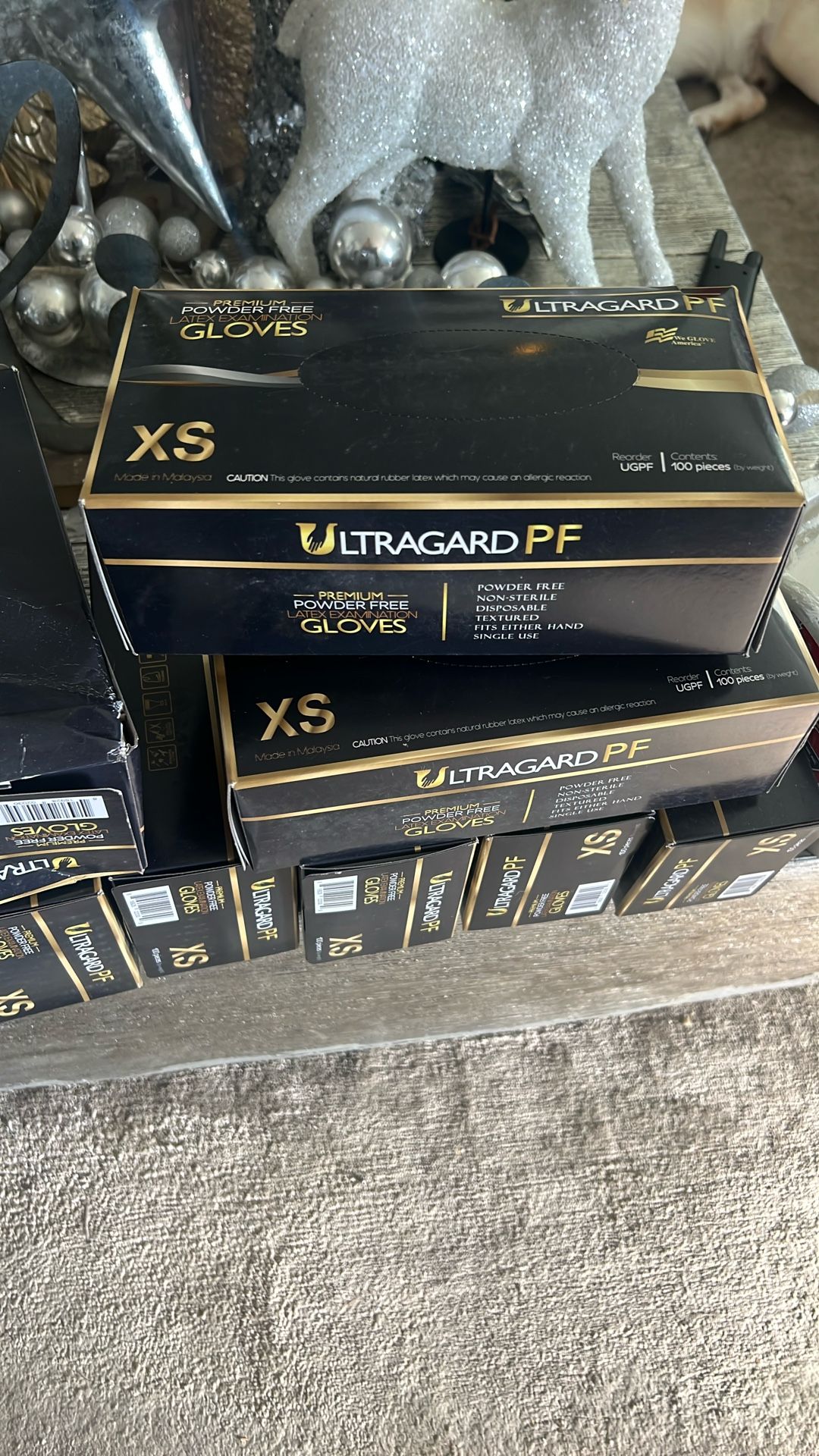 Lee, tax premium powder, free gloves, extra small