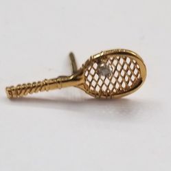 Tie Tack Tennis Racket 