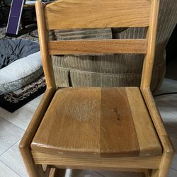 Heavy Solid Wood Child Chair