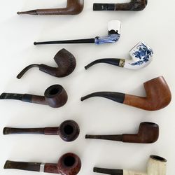 Collection Of Vintage Smoking Pipes.  Lot Of 11. Please See All The Photos 