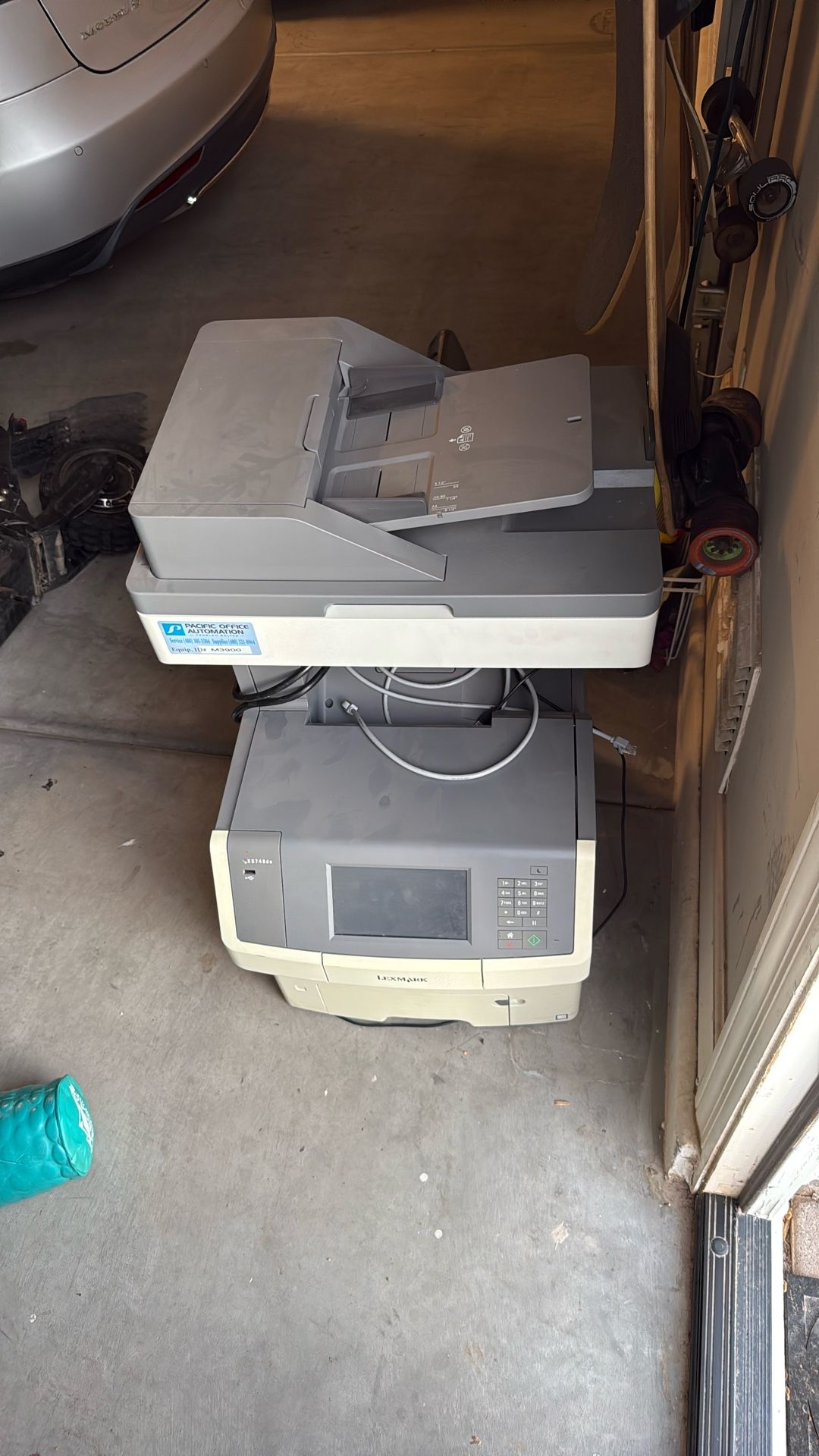 Used Lexmark X748de Color Laser Fax Copier Scanner Printer