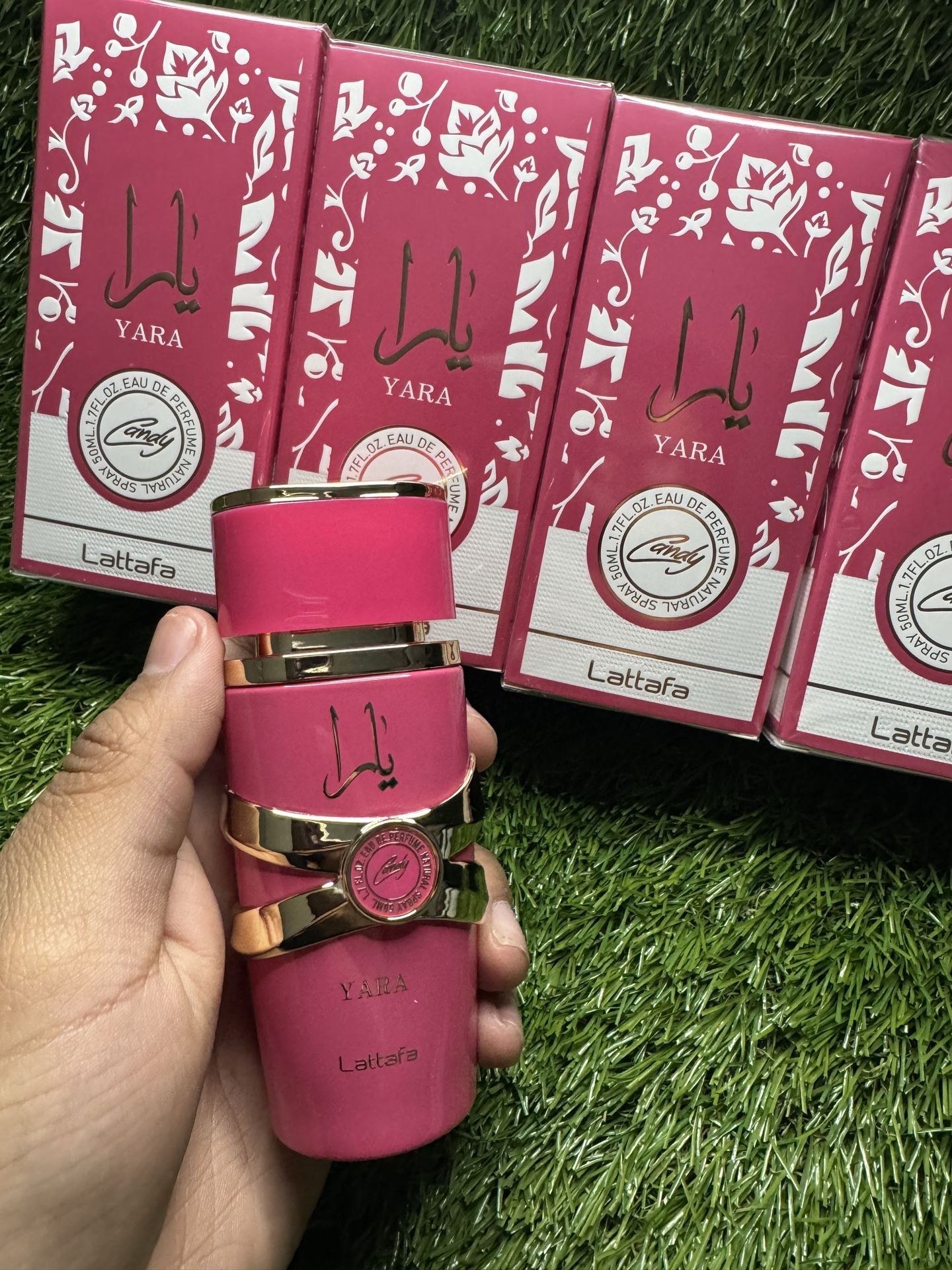 Womens dark pink yara perfume